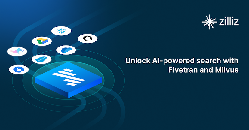 Unlock AI-powered search with Fivetran and Milvus