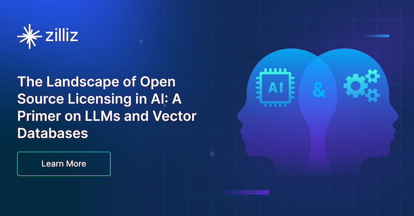 The Landscape of Open Source Licensing in AI: A Primer on LLMs and Vector Databases