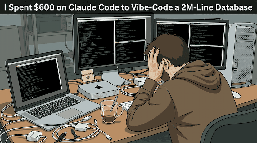 My Wife Wanted Dior. I Spent $600 on Claude Code to Vibe-Code a 2M-Line Database Instead.